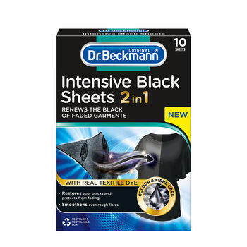 Dr. Beckmann krāsu un šķiedru atjaunojošas salvetes (melniem audumiem) 6 gab. cena un informācija | Veļas mazgāšanas līdzekļi | 220.lv