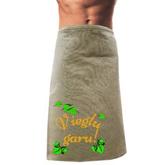 Мужская банная льняная юбка с вышивкой «VIEGLU GARU» цена и информация | Аксессуары для сауны и бани | 220.lv