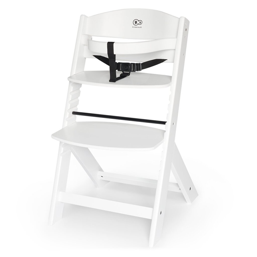 Barošanas krēsls Kinderkraft Enock, pilnīgi balts cena un informācija | Barošanas krēsli | 220.lv