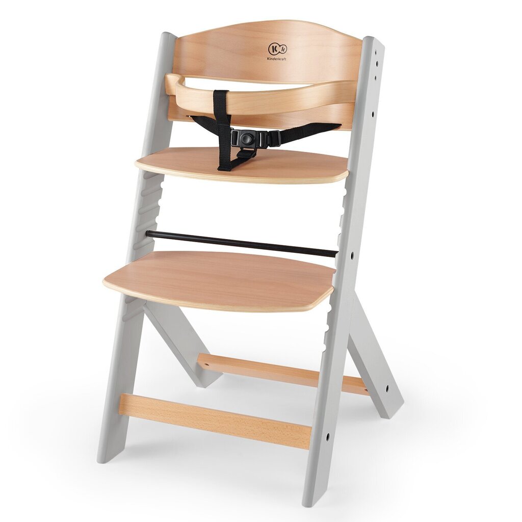 Barošanas krēsls Kinderkraft Enock, pelēks cena un informācija | Barošanas krēsli | 220.lv