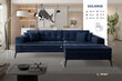 Stūra dīvāns NORE Solange 23, gaiši brūns cena un informācija | Stūra dīvāni | 220.lv