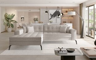 Stūra dīvāns NORE Solange 28, smilškrāsas cena un informācija | Stūra dīvāni | 220.lv
