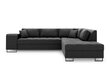 Stūra dīvāns Cosmopolitan Design Madison, tumši pelēks cena un informācija | Stūra dīvāni | 220.lv