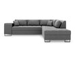 Stūra dīvāns Cosmopolitan Design Madison, gaiši pelēks цена и информация | Stūra dīvāni | 220.lv