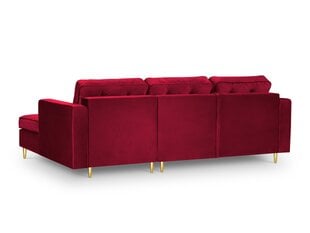 Stūra dīvāns Interieurs 86 Palais, sarkanas/zelta krāsas cena un informācija | Stūra dīvāni | 220.lv