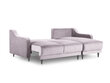 Universāls stūra dīvāns Mazzini Sofas Lilas, rozā cena un informācija | Stūra dīvāni | 220.lv
