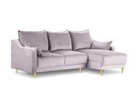 Universāls stūra dīvāns Mazzini Sofas Pansy, rozā