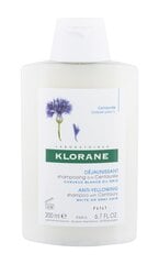 Matu šampūns Klorane Anti-Yellowing, 200 ml cena un informācija | Šampūni | 220.lv