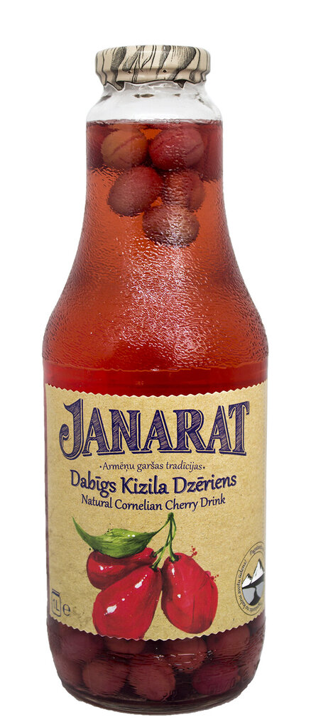 Dabīgs Kizila ogu dzēriens JANARAT 1l cena un informācija | Sulas, nektāri un sulu dzērieni | 220.lv