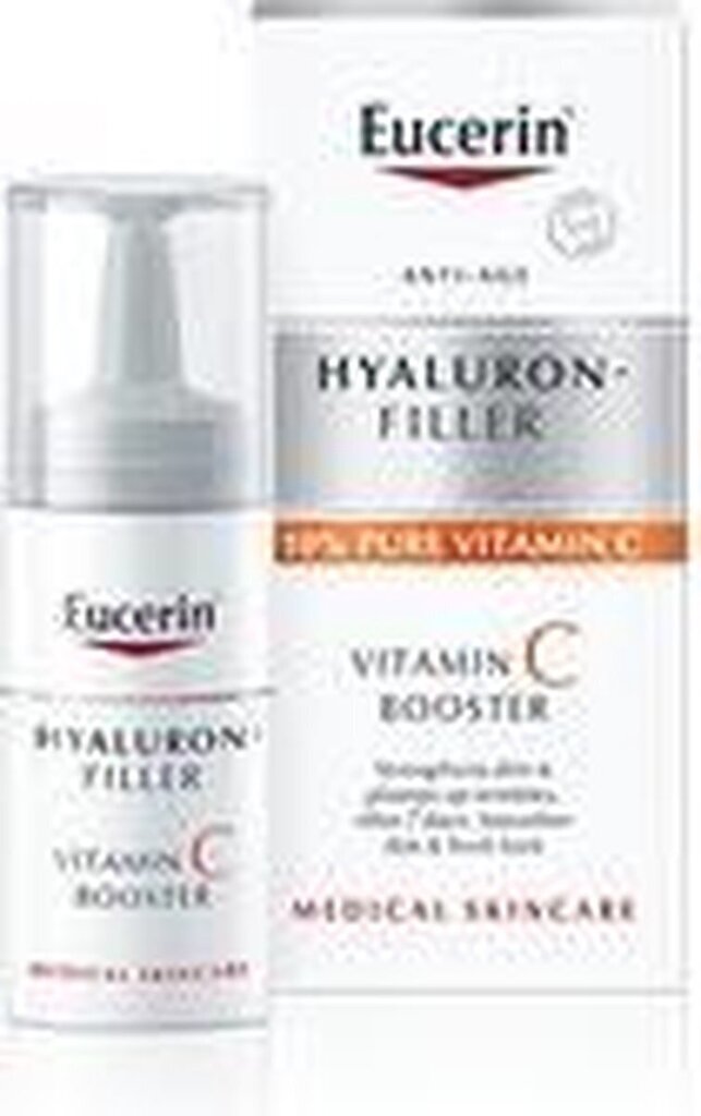 Sejas serums Eucerin Hyaluron-Filler Vitamin C Booster 8 ml cena un informācija | Serumi sejai, eļļas | 220.lv