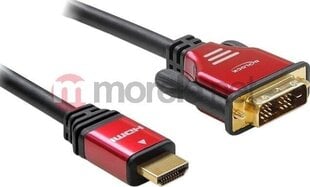 Delock 84342, HDMI/DVI-D, 2 m cena un informācija | Kabeļi un vadi | 220.lv