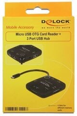 Delock 65529 цена и информация | Адаптеры и USB разветвители | 220.lv