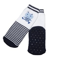 Нескользящие детские носки для ползанья "Полоски и муравей" цена и информация | Колготки, носочки для новорожденных | 220.lv