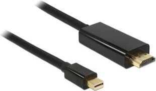 Delock 83700, HDMI/Mini DP, 3 m cena un informācija | Kabeļi un vadi | 220.lv