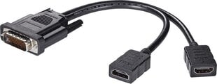 Delock 65280, DMS-59/HDMI, 20 cm cena un informācija | Kabeļi un vadi | 220.lv