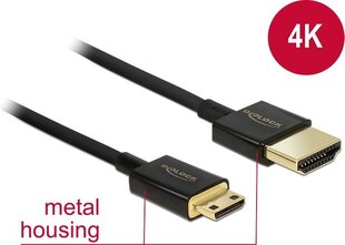 Delock 84778, Mini HDMI/HDMI, 2 m cena un informācija | Kabeļi un vadi | 220.lv