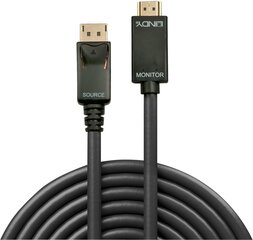 CABLE DISPLAY PORT TO HDMI 2M/36922 LINDY цена и информация | Кабели и провода | 220.lv