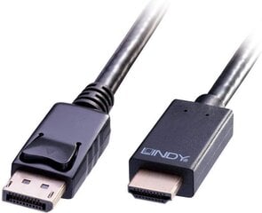 КАБЕЛЬ DISPLAY PORT TO HDMI 5M/36924 LINDY цена и информация | Кабели и провода | 220.lv