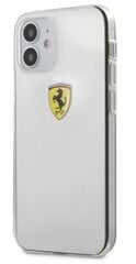 Ferrari ESTRHCP12STR Izturīgs Silikona Aizsargapvalks Apple iPhone 12 Mini Caurspīdīgs cena un informācija | Telefonu vāciņi, maciņi | 220.lv