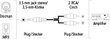 Vads 3,5 mm -- RCA, Hama (0,75 m) cena un informācija | Kabeļi un vadi | 220.lv