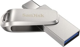 SanDisk Ultra Dual Drive Luxe USB Type-C 512GB - 150MB/s, USB 3.1 Gen 1 цена и информация | USB накопители | 220.lv