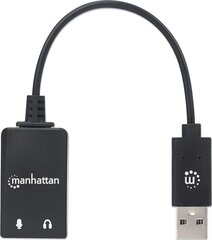 Ārējā skaņas karte Manhattan Stereo 2.1 USB-A 11cm cena un informācija | Manhattan Datortehnika | 220.lv