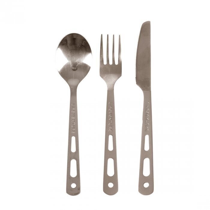 Instrumenti Lifeventure Titanium Cutlery Set cena un informācija | Citas tūrisma preces | 220.lv