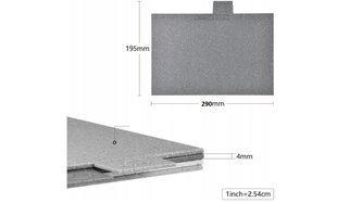 Griešanas dēlīšu komplekts ar statīvu 30x20 cm, pelēks, 4 gab cena un informācija | Griešanas dēlīši | 220.lv