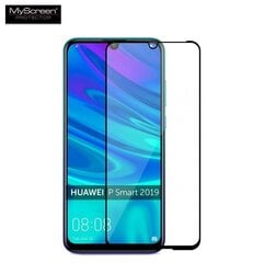 MyScreen Diamond Edge 2.5D FULL GLUE 0.33mm Stikls priekš Huawei P Smart (2019) Pilna izmēra ar Melnu rāmi цена и информация | Защитные пленки для телефонов | 220.lv