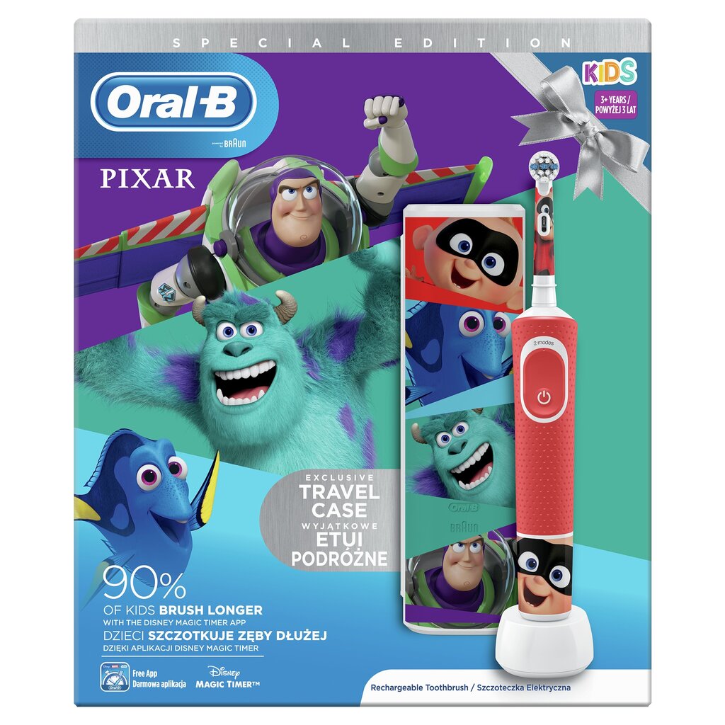 Oral-B Vitality Kids Pixar cena un informācija | Elektriskās zobu birstes | 220.lv