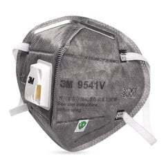 Respirators 3M 9541V FFP2 ar oglekļa filtru, 5 gab cena un informācija | Galvas aizsargi | 220.lv