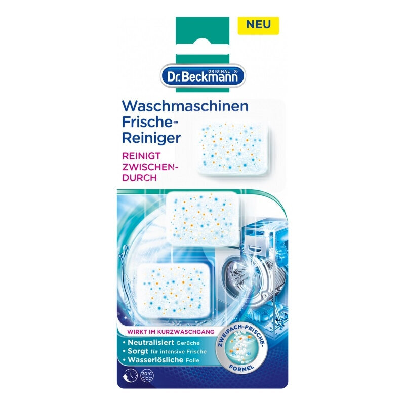 Dr. Beckmann veļas mazgājamo mašīnu tīrītājs (kapsulas) 3x20g cena un informācija | Veļas mazgāšanas līdzekļi | 220.lv