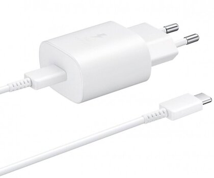 Samsung Travel Quick charger Type-C to Type-C 25W, 1m White цена и информация | Зарядные устройства для телефонов | 220.lv