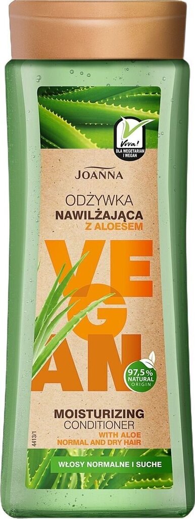 Mitrinošs matu kondicionieris Joanna Professional Vegan Aloes 300 g цена и информация | Matu kondicionieri, balzāmi | 220.lv
