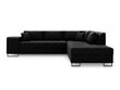 Stūra dīvāns Cosmopolitan Design Madison, melns cena un informācija | Stūra dīvāni | 220.lv