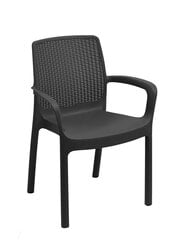 Āra krēsls Progarden Regina, pelēks цена и информация | скамейка со столиком | 220.lv