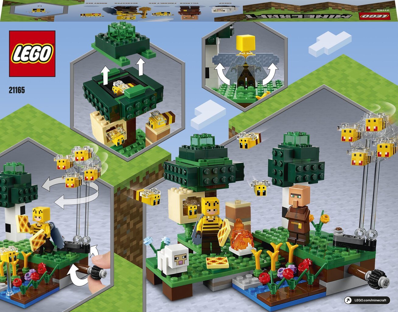 21165 LEGO® Minecraft Biškopība цена и информация | Konstruktori | 220.lv