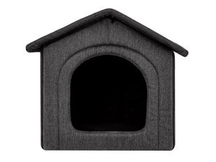 Guļvieta-būda Hobbydog Inari Grey Black, 38x32 cm cena un informācija | Suņu gultas, spilveni, būdas | 220.lv