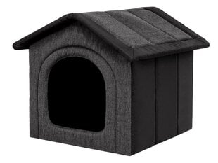 Лежак-конура Hobbydog Inari Grey Black, 38x32 см цена и информация | Лежаки, домики | 220.lv
