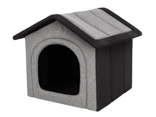Лежак-конура Hobbydog Inari Light Grey Black, 44x38 см цена и информация | Лежаки, домики | 220.lv