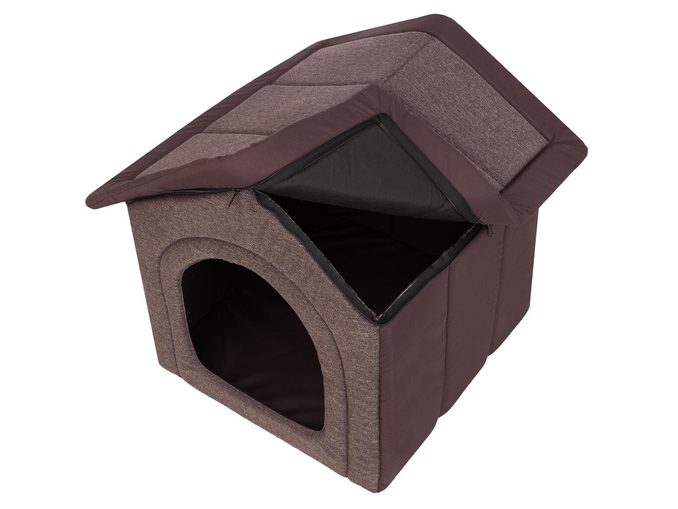 Guļvieta-būda Hobbydog Inari Dark Brown, 44x38 cm cena un informācija | Suņu gultas, spilveni, būdas | 220.lv