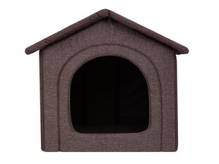 Guļvieta-būda Hobbydog Inari Dark Brown, 44x38 cm cena un informācija | Suņu gultas, spilveni, būdas | 220.lv