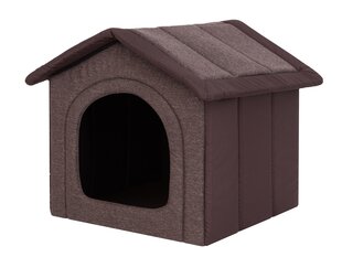 Guļvieta-būda Hobbydog Inari Dark Brown, 44x38 cm cena un informācija | Suņu gultas, spilveni, būdas | 220.lv