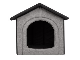 Лежак-конура Hobbydog Inari Light Grey Black, 52x46 см цена и информация | Лежаки, домики | 220.lv