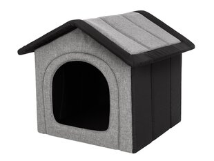 Лежак-конура Hobbydog Inari Light Grey Black, 52x46 см цена и информация | Лежаки, домики | 220.lv