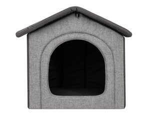 Guļvieta-būda Hobbydog Inari Grey, 52x46 cm cena un informācija | Suņu gultas, spilveni, būdas | 220.lv