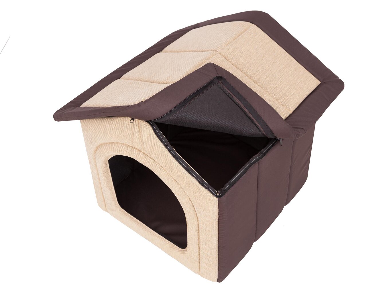 Guļvieta-būda Hobbydog Inari Beige Brown, 60x55 cm cena un informācija | Suņu gultas, spilveni, būdas | 220.lv