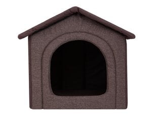 Guļvieta-būda Hobbydog Inari Dark Brown, 70x60 cm cena un informācija | Suņu gultas, spilveni, būdas | 220.lv