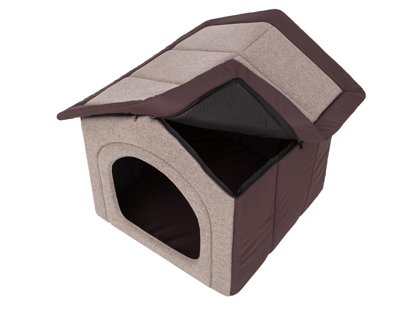 Guļvieta-būda Hobbydog Inari Cappuccino Brown, 76x62 cm цена и информация | Suņu gultas, spilveni, būdas | 220.lv