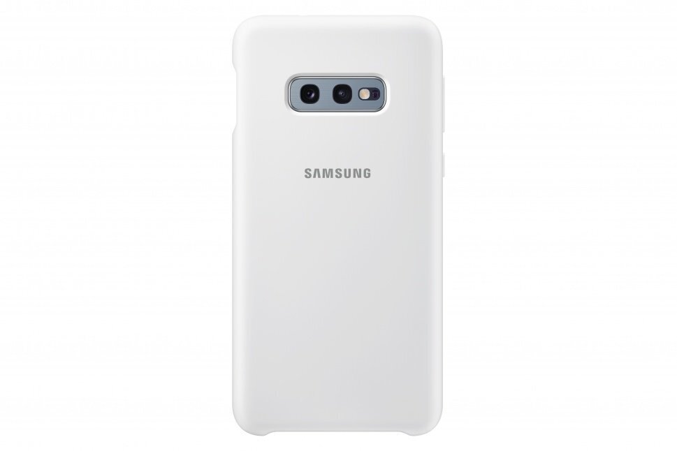 Maciņš aizmugurējais Samsung       Galaxy S10e Silicone Cover EF-PG970TWEGWW    White cena un informācija | Telefonu vāciņi, maciņi | 220.lv